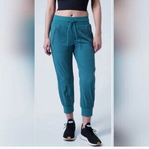 Athleta Trekkie North Jogger Pants Size 16 Teal Blue Green 23 inch inseam